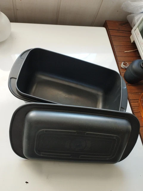 Saladier Tupperware Iso Duo 3.1 L - Blanc Et Violet - Avec Couvercle - Occasion Très Bon État