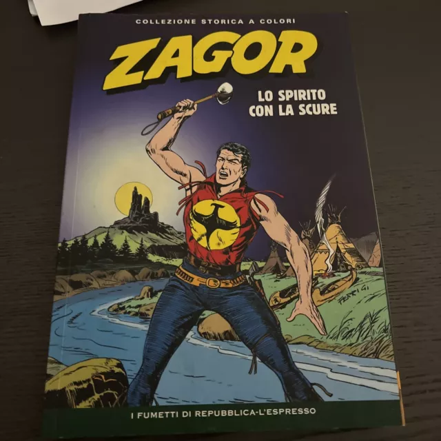 ZAGOR n. 1 "LO SPIRITO con la SCURE" Collezione Storica a Colori Repubblica 2012