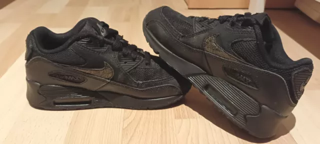 Nike Air Max 90 Kinder Größe 32 Schwarz *neuwertig*