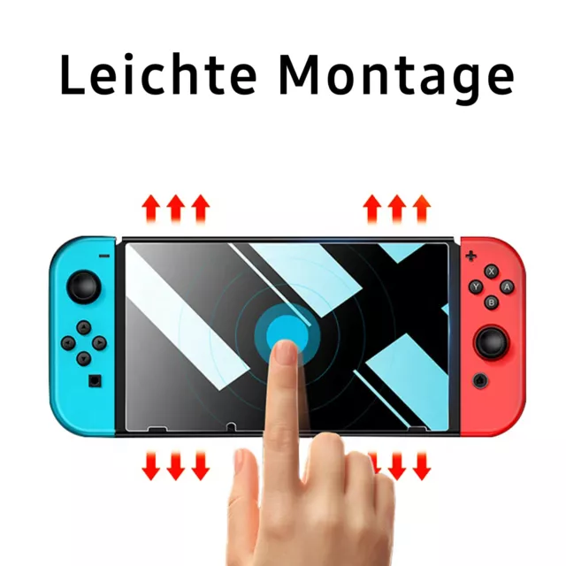 Panzerfolie Echt Glas Schutz Folie Passend Für Nintendo Switch 9H Hart Glas Neu 3