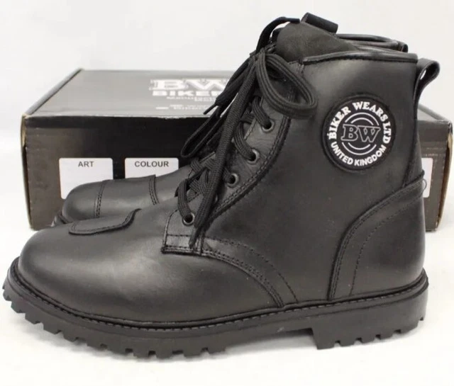 leather biker boots uk