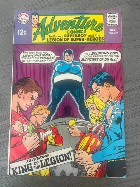 Adventure Comics 375 - Nice Silver Age Legion, 1St Quantum Queen, Higher Grade