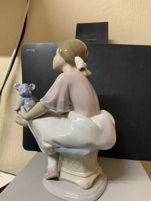 Lladro  Girl and Teddy (Best Friend ) No. 7620  Collectors Society (Retired) 3