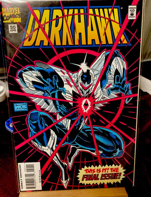Darkhawk #50 Final Issue Marvel Comics Low Print Run HTF High Grade Comic Book