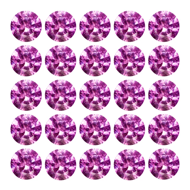2.56Ct IF [Lot de 25 pièces] 2,70 mm taille ronde brillante 100% saphir...