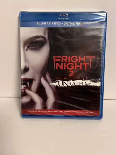 Fright Night 2: New Blood (Blu-ray/DVD, 2013, 2-Disc Set, Unrated) SEALED