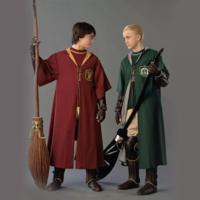 Harry Potter Robe Umhang Quidditch Gryffindor Unisex Cosplay Kostüm Cape Kleid /