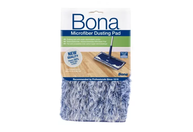 Bona Microfibre Dusting Pad for Floor Mop Cleaning/Dust Washable/Reusable