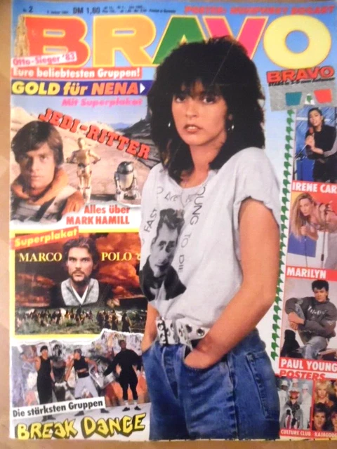 BRAVO 2- 1984 D Nena Spandau Ballet Irene Cara Mark Hamill Breakdance Paul Young