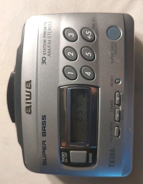 Baladeur AIWA TX356 Walkman - Radio Cassette FM/AM - Testé Fonctionnel - Occasion