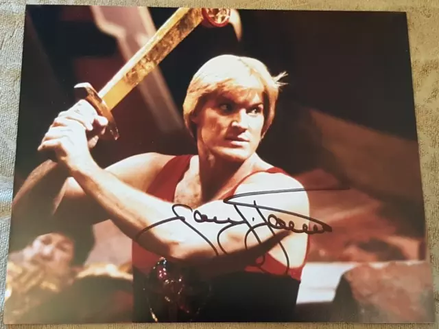 Flash Gordon - Sam J Jones signed photo 8x10". AFTAL COA