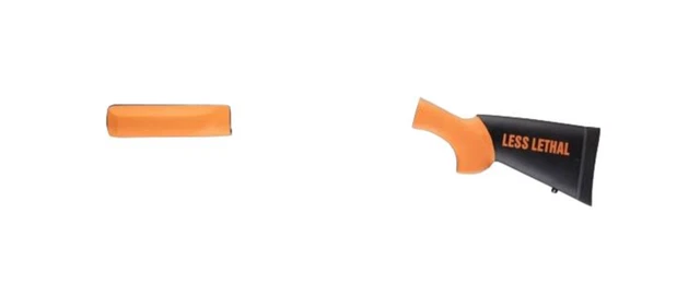Hogue Less Lethal Orange OverMolded Shotgun Stock 12 Gauge Remington 870 With Fo