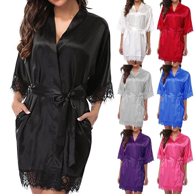 Lingerie sexy femmes vêtements de nuit sangle réglable été peignoirs classiq