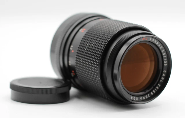 CARL ZEISS JENA DDR Objektiv Lens MC SONNAR 3,5/135 für M42
