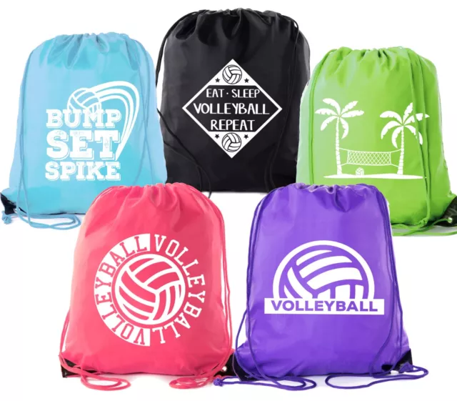 Mato & Hash Adult and Child Volleyball Drawstring Backpacks Bags