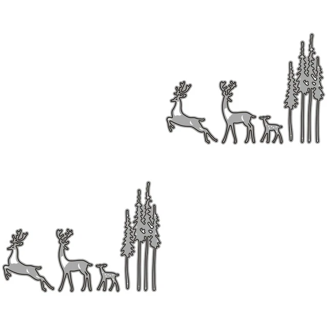 4 stücke Weihnachtsbaum Handwerk Metall SMARD DIESE DIY Papierkarten Handwerk