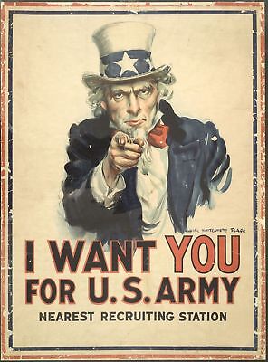 I Want you for US Army Metal Sign Retro Tin Poster Iron Plate Pub Bar Shop Decor