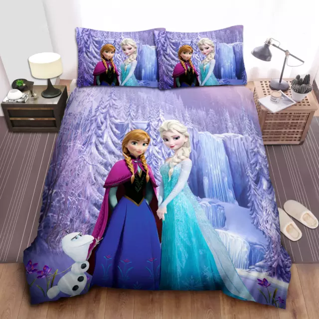Frozen Cartoon Gift Idea Duvet Covers Set (4pcs)