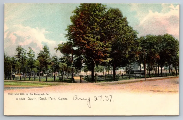 Connecticut Savin Rock Park Color Rotograph Postcard