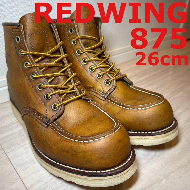 RED WING BOOTS 875 Irish Setter Moc Toe US:8D Leather Brown 030653d £ ...