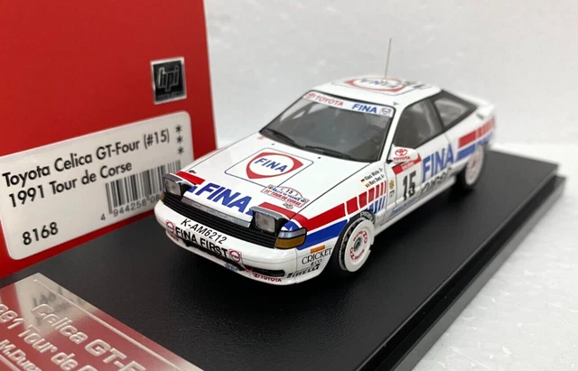 HPI MIRAGE 8168 Toyota Celica GT-Four #15 91''1/43 minicar used in 