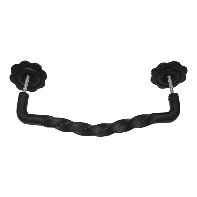 Cast Iron Door Handle Pull Gate Barn Black Handles Antique Style 12 Inch 7