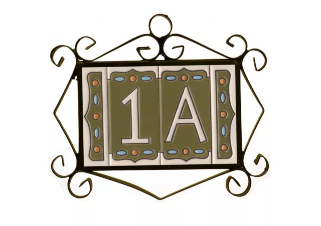 Nazari M-2 Spanish Hand-painted Ceramic 11 x 5.5 cm or 2.165 x 4.331 inch House 2