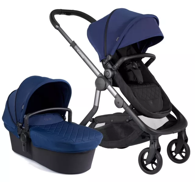 iCandy Orange Pushchair + Carrycot Complete Base Set - Indigo