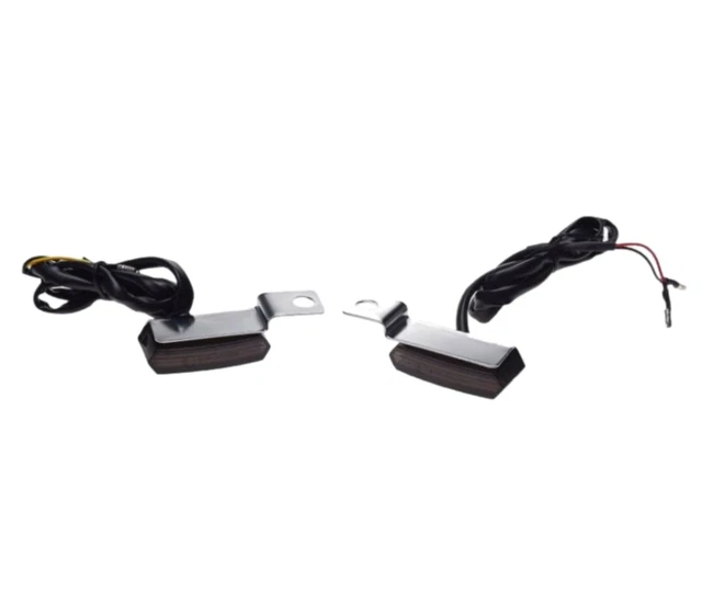 2x Universal Blinker Metal Chrom LED Motorrad Moped Quad Blinkleuchte ECE - E24