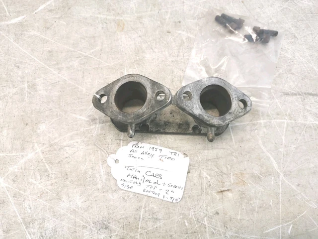 TRIUMPH PRE UNIT T100 T110 Etc Twin Carb Manifold. £35.00 - PicClick UK