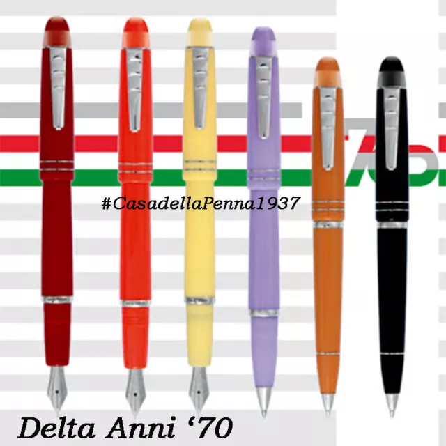 DELTA Anni '70 - Rosso - penna sfera/roller/stilografica OFFERTA