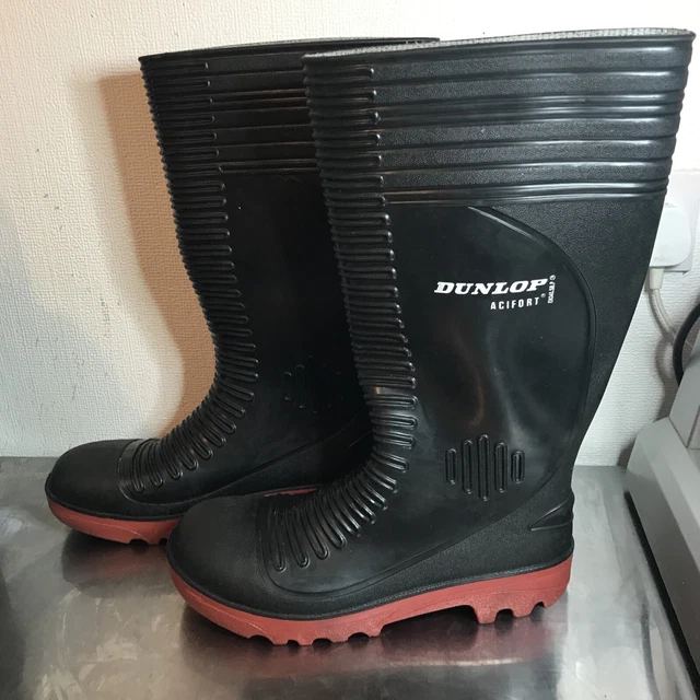 Dunlop Acifort Ribbed Full Safety Wellington Boots – Black, UK 12 / EU 47 / US 12, Steel Toe - View #9