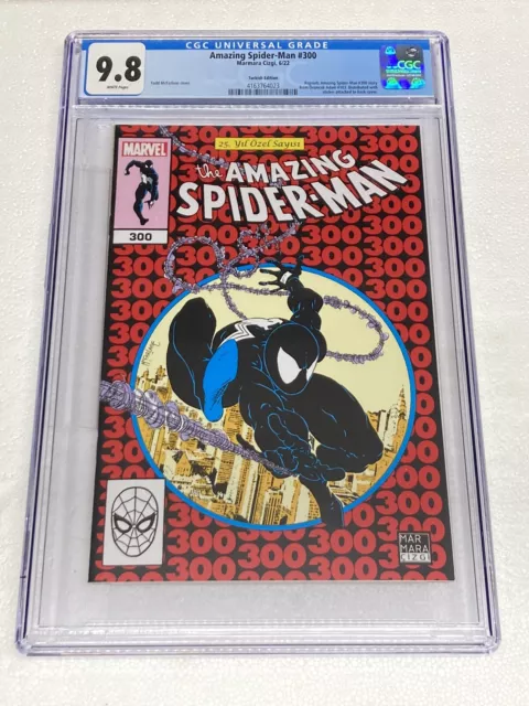 TURKISH EDITION THE AMAZING SPIDER MAN 300 CGC 9.8 NM/M McFARLANE MARVEL COMICS