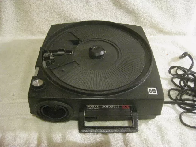 Kodak Carousel 650H Slide Projector + Remote,  Original Box Complete Works
