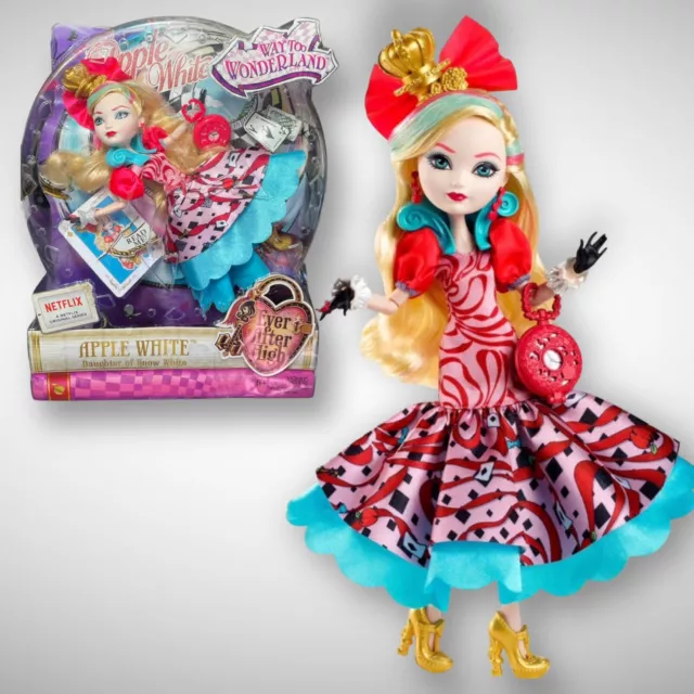 Ever After High APPLE WHITE MIRROR BEACH DOLL MATTEL Retired Snow White  Daughter