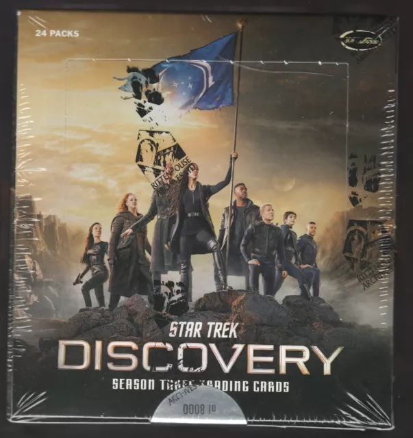 2022 Rittenhouse Star Trek Discovery Season 3 Factory Sealed Hobby Box 3 hits