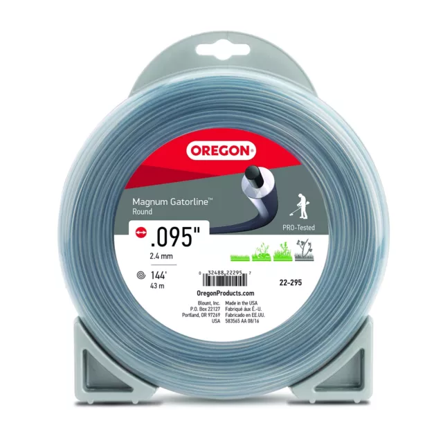 Oregon 22-295 Magnum Gatorline Round Trimmer Line .095-Inch by 144-Foot