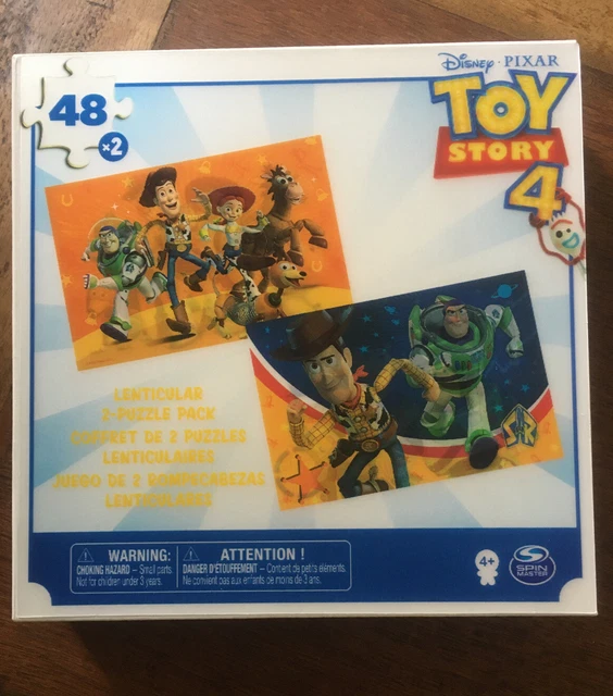 DISNEY PIXAR TOY Story 4 Lenticular 2x 48 Piece jigsaw Puzzle Pack NEW ...