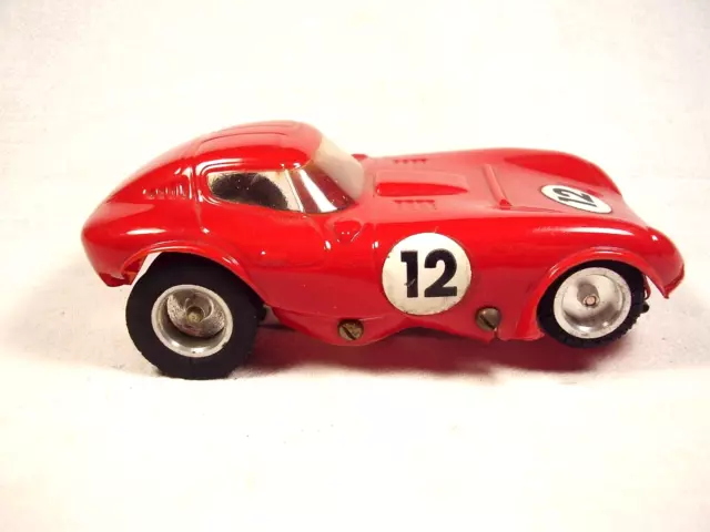 1:24 Rannalli Chassis with Painted Clear Plastic Body "Cheetah" Slot Car (Works)