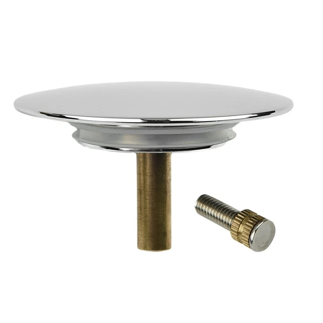 Tappo Di Scarico Per Vasca Da Bagno 43 Mm - Ricambio In Rame Argentato Per Lavandino E Lavabo - Anti-odori E Anti-intasamento