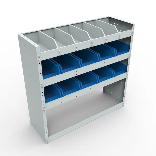 FORD TRANSIT CUSTOM Van Racking Steel Shelving Metal Racks Plastic Bins