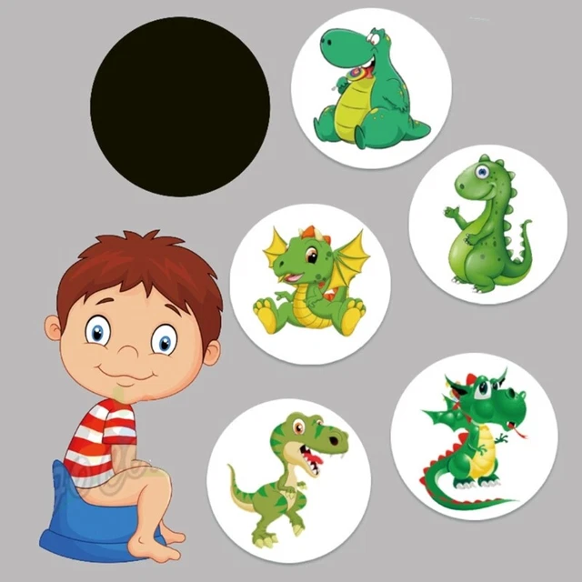 Baby Infant Potty Training Stickers Reusable Cartoon Potty TargetStickers