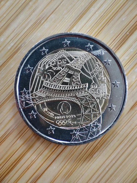 2 EUROS JEUX OLYMPIQUES DE PARIS 2024 PIÈCE- COMMÉMORATIVE sortie de