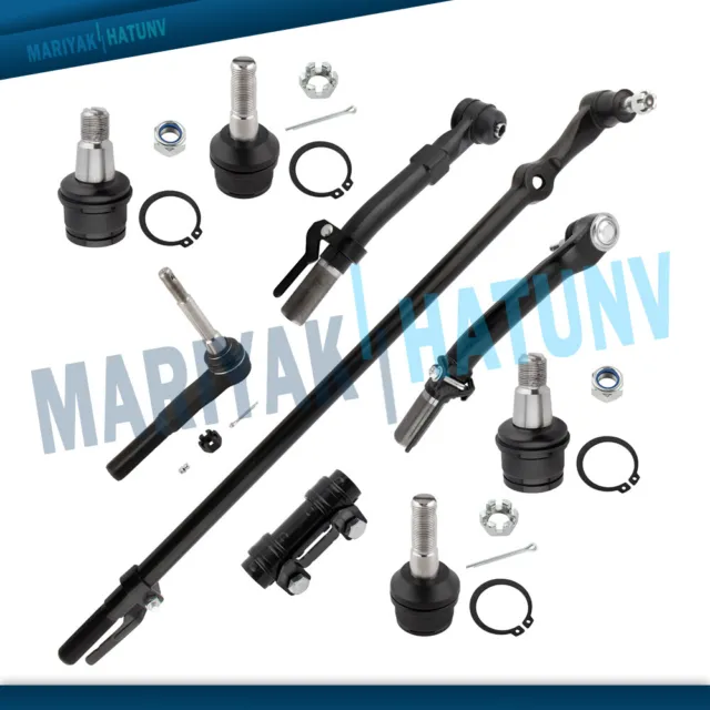 9PCS 4WD Ball Joint Tie Rod Drag Link Kit For Ford F-250 F-350 Super Duty 4x4