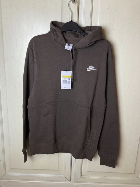 Felpa Nike Hoodie Swoosh Marrone - TAGLIA S NUOVA CON ETICHETTA 100% ORIGINALE