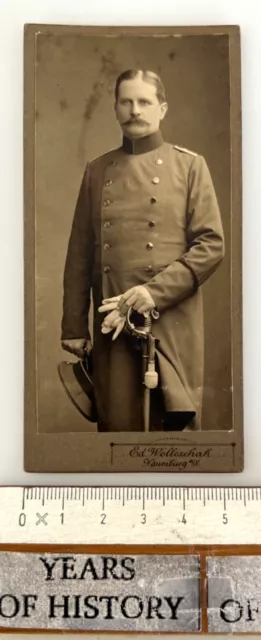 CDV Foto photo Soldat Portrait 1905-18 1905-18 Atelier Wolleschack Naumburg