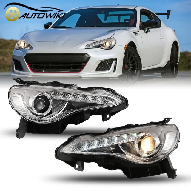 LED Headlights For 2013-2016 Subaru BRZ / Scion FR-S / Toyota 86 DRL Headlamps