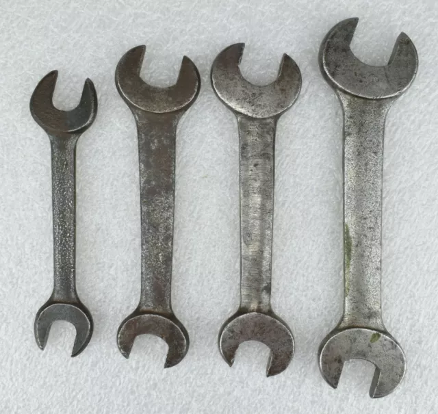 Lot of Four Vintage VLCHEK Open End Wrenches Forged in USA 2