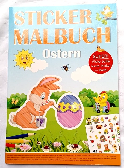 Sticker Malbuch Ostern