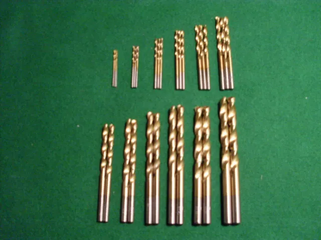 HSS-G  TITAN Spiralbohrer Set DIN 338/RN Satz 30-tlg 1,0-6,5x0,5 mm Metallbohrer